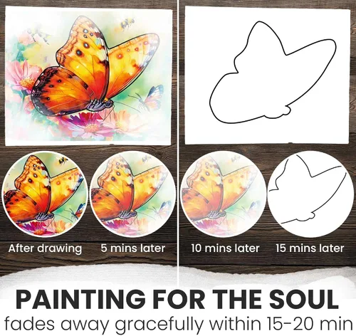 Miniatura 4 de QUOKKA Reusable Water Painting Dementia Activities for Seniors – Alzheimer’s Products for Elderly – Water Doodle Set Vibrant Blooms – Activity Kits