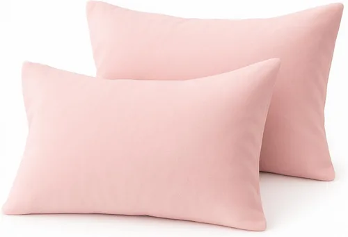 Miniatura 41 de COTTON STICH™ Juego de 2 fundas de almohada para niños pequeños de 14 x 20 pulgadas, 100% algodón de 600 hilos, fundas de almohada suaves y Azul