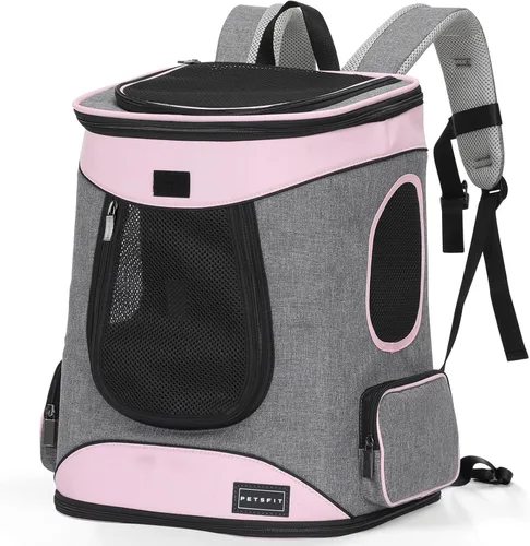 Miniatura 14 de Petsfit: mochila para mascotas con diseño de cojín de cintura mejorado para un mejor ajuste a la cintura, adecuada para gatos y conejos pequeños