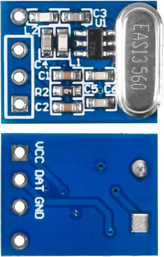 Miniatura 3 de 5 sistemas 433MHZ transmisor inalámbrico y receptor módulo de placa SYN115 SYN480R preguntar/OOK chip PCB
