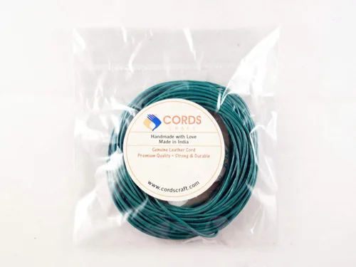Miniatura 2 de Cordones de cuero redondos de 0.039 in para collares, fabricación de joyas, 32.8 ft (10.93 yardas) para trabajo de cuentas, proyectos de bricolaje