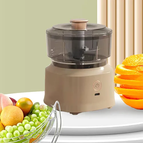 Miniatura 2 de Picadora eléctrica de alimentos, procesadores de alimentos, licuadora eléctrica de carne, cuchillas de acero inoxidable, mini picadora de ajo