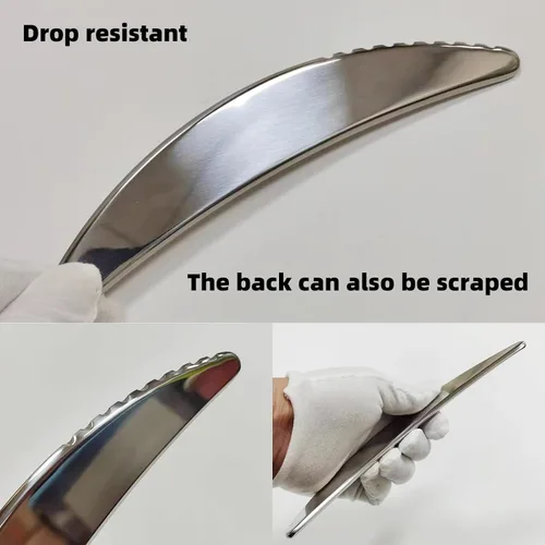 Miniatura 3 de Gua Sha - Rascador muscular de acero inoxidable para el cuidado del cuerpo, masaje Guasha todo en uno, terapia física de tejidos blandos