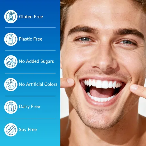 Miniatura 8 de Goma de mascar remineralizante con probióticos nano hidroxiapatita – Chicle de xilitol menta sin azúcar – Esmalte y cuidado bucal – Soporte