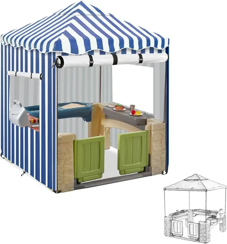 Miniatura 13 de Funda para casa de juegos para niños al aire libre, cubiertas de casa de juegos resistentes e impermeables de 600D, 142 cm de ancho x 142 cm