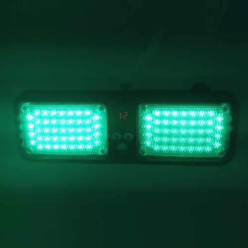 Miniatura 10 de Wecade® 86 luces LED estroboscópicas de protección solar, luces intermitentes de advertencia de emergencia para visera, máxima visibilidad con 12