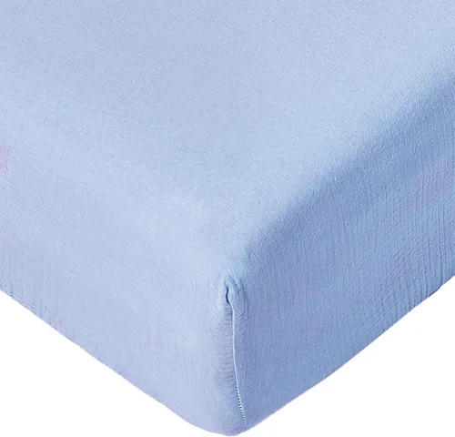 Miniatura 10 de Sábanas de muselina para cuna, para niños y niñas, sábana bajera neutra para cuna estándar y colchón de niño pequeño, suave y transpirable, 28 x 52
