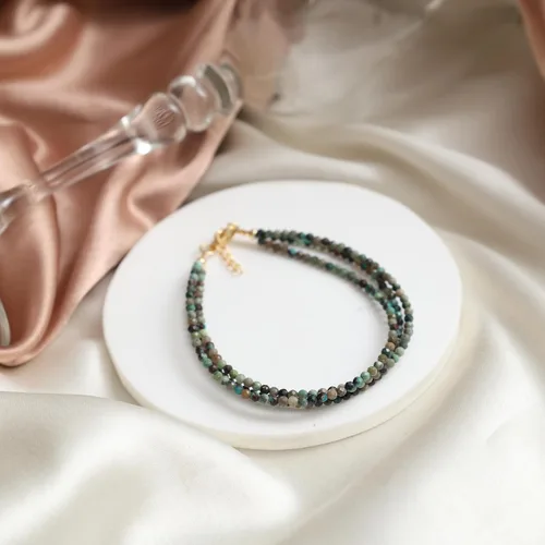 Miniatura 24 de Gempires Natural Multi Strand Beaded Bracelets Lightweight Handmade Gemstone Jewelry Hypoallergenic 8 Inch Gold Plated Stylish Everyday Wear Jewelry