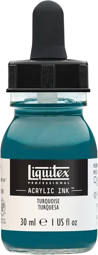 Miniatura 36 de Liquitex - Pintura acrílica profesional INK! Jarro de 1 onza, color blanco de titanio Bronce Rico Iridiscente