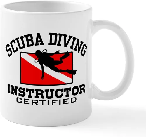 Miniatura 29 de CafePress Scuba Flag Diver Taza de café de cerámica de 11 oz (11.0 fl oz)