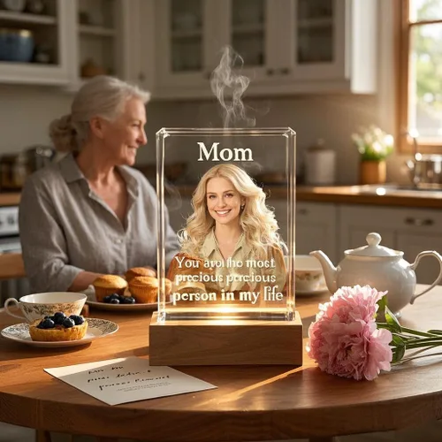 Miniatura 2 de LOJWRY Imagen 3D en cristal, foto de cristal 3D, regalos perfectos para mujeres, hombres, día del padre, día de la madre, Navidad, cumpleaños