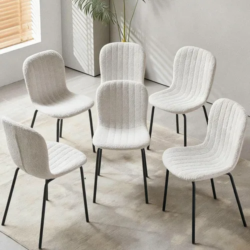 Miniatura 15 de Juego de Mesa de Comedor Redonda de 37 Pulgadas para 4, Moderno Juego de Café de Cocina de Círculo Pequeño para Apartamento, Sala de Estar, Oficina