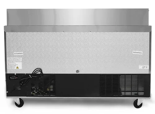 Miniatura 9 de FSE MRSL-2D/60 Mesa de preparación comercial refrigerada de dos puertas para ensaladas/sándwiches, 15 pies cúbicos, acero inoxidable, 115 V