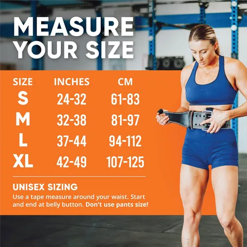 Miniatura 4 de ProFitness Cinturón de levantamiento de pesas - Cinturón funcional de fitness de 4 pulgadas de ancho para hombres y mujeres - Soporte
