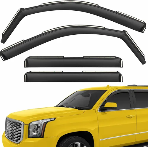 Miniatura 30 de Deflectores de ventana extra duraderos en el canal, protectores de lluvia aptos para Lexus GX 2010-2023, viseras solares, ventilación de viento
