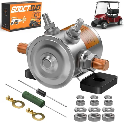 EZGO - Relé solenoide de 36 V con resistencia y diodo, se adapta a carritos eléctricos EZGO TXT y Marathon 1980-2010, solenoide de servicio continuo