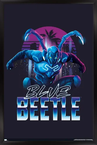 Miniatura 7 de Trends International DC Comics Movie Blue Beetle - Póster de pared de ciudad, 22.4 pulgadas de largo x 14.7 W, paquete de póster y montaje prémium