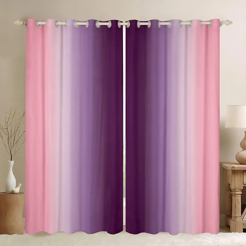 Miniatura 28 de jejeloiu Cortinas rojas y negras para dormitorio (2 paneles, 38 x 45 pulgadas) con líneas geométricas de rayas 30% a 50% cortinas opacas para niños