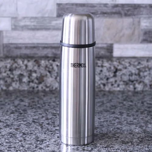 Miniatura 4 de Thermos Frasco ligero y compacto, acero inoxidable, azul medianoche, 11.8 fl oz