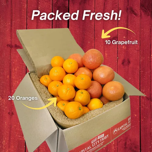 Miniatura 3 de Capital City Fruit Gourmet - Caja de regalo de fruta fresca Regalo para vacaciones, agradecimiento, mejorate Caja de regalo de condolencias