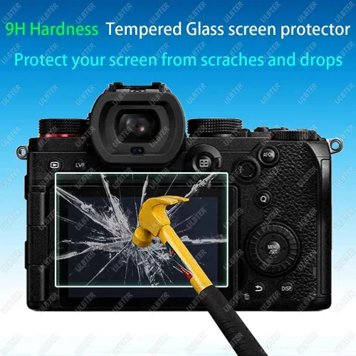 Miniatura 3 de ULBTER Protector de pantalla para Panasonic LUMIX S5II S5IIX S5 / S5 II s5 IIX y cubierta para zapatos calientes de 0.012 in, dureza 9H, vidrio
