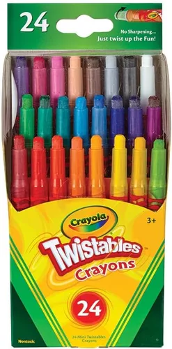 24 mini crayones de Crayola flexibles, paquete de de 1, Variados