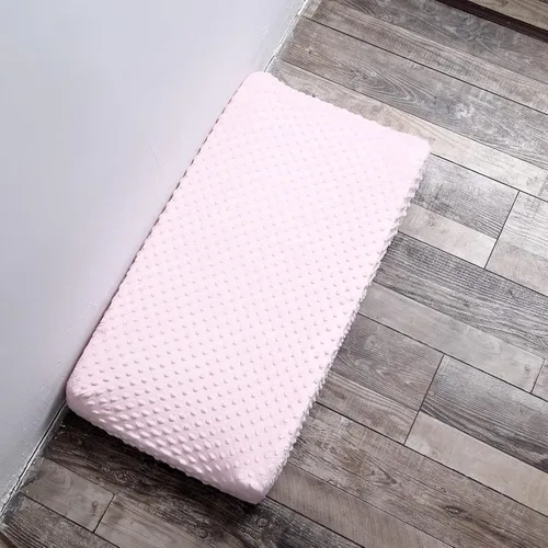 Miniatura 7 de Funda para cambiador, diseño de puntos súper suaves, agradable al tacto, transpirable, lavable, para bebé niño y niña (novia ruborizada)
