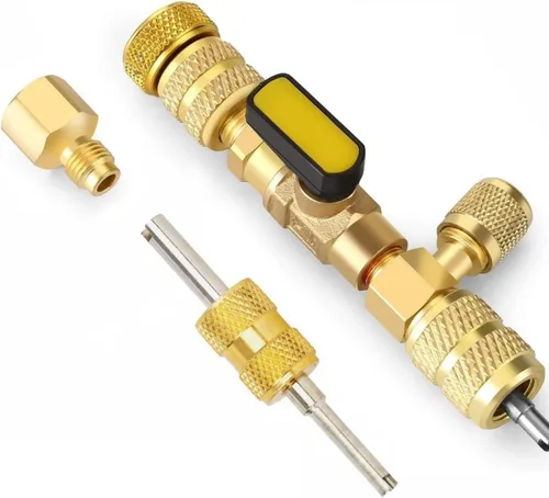 Miniatura 8 de R410A R22 Herramienta de instalación de extracción de núcleo de válvula de CA, removedor de núcleo de válvula, doble tamaño de 1/4 "-5/16