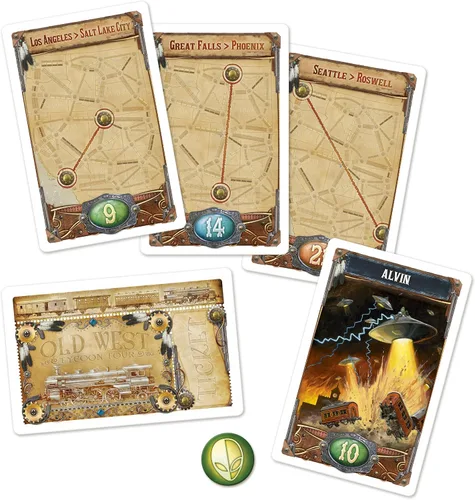 Miniatura 6 de Asmodee Ticket to Ride France + expansión del juego de mesa Old West: juego de estrategia de ruta de tren, divertido juego familiar para niños