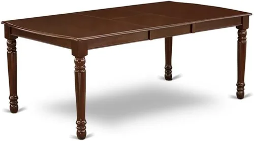 Miniatura 3 de Atlin Designs Juego de mesa de comedor de madera de 9 piezas en caoba