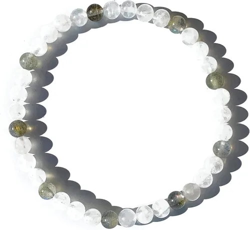 Miniatura 18 de Pulsera con cuentas de gemas naturales, ojo de tigre, hematita, ágata negra, granito, sándalo, piedra de lava, joyería elástica hecha a mano
