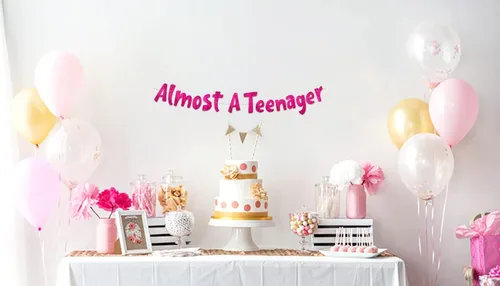 Miniatura 2 de Cartel con purpurina rosa preencordada para cumpleaños número 12, decoraciones de aniversario y cumpleaños número 12 para niños y niñas, suministros