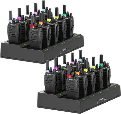 Miniatura 13 de Retevis H-777 - Walkie Talkies de 2 vías de largo alcance, Radios bidireccionales recargables, Walkie Talkies manos libres para adultos con base