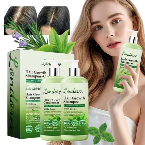 Miniatura 7 de Rosemary - Champú y acondicionador para el crecimiento del cabello adelgazante – Champú espesante de biotina para la pérdida del cabello, sin