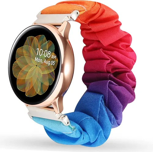 Miniatura 8 de Miimall Correa elástica de 0.78 pulgadas compatible con Samsung Galaxy Watch 6/5/4 de 1.575 pulgadas, 1.732 pulgadas, Watch 5 Pro, Watch 6/4 Negro