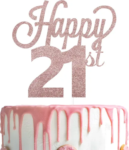 Miniatura 64 de LINGTEER - Decoración para pastel con texto "Happy Birthday 100", color negro
