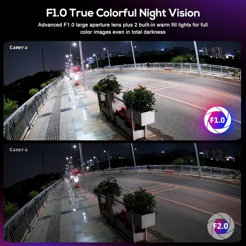 Miniatura 3 de PANOEAGLE Cámara POE a todo color de 8 MP, cámara IP de torreta para exteriores con micrófono, cámaras de seguridad 4K, detección de humanos