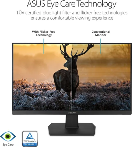 Miniatura 6 de ASUS Monitor de escritorio de 27 pulgadas, Full HD (1920 x 1080), IPS, 75Hz, sincronización adaptativa, HDMI, D-Sub, sin marco, VA27EHE