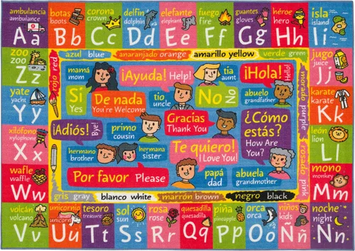 Miniatura 17 de KC CUBS, tapete para piso, área de aprendizaje educativo, juegos, ABC, alfabeto, animales, para niños y la recámara y sala de juegos de niños.