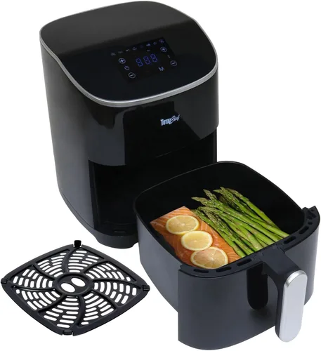 Miniatura 8 de Freidora de aire Total Chef - Aerogrill de 5 cuartos de galón, cesta antiadherente, freír francesa, pantalla táctil digital, 8 presets, freidora