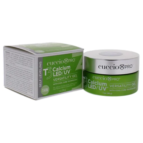 Miniatura 3 de Cuccio Pro T3 Gel de versatilidad Cool Cure LED/UV, gel autonivelante con calcio, increíblemente flexible, fuerte adherencia, acabado de alto