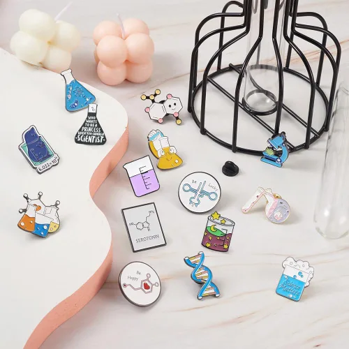 Miniatura 82 de Pandahall - Broches esmaltados de aleación con varios temas, broche de solapa, juego de pines esmaltados