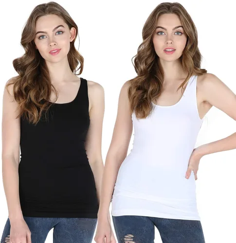 Miniatura 43 de NIKIBIKI Playera sin costuras clásica premium para mujer, fabricada en EE. UU., talla única