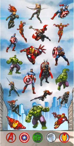 Miniatura 4 de Marvel Paquete de bolas de tolva de los Vengadores, incluye bola de tolva de los Vengadores de 15 pulgadas, calcomanías de los Vengadores y colgador