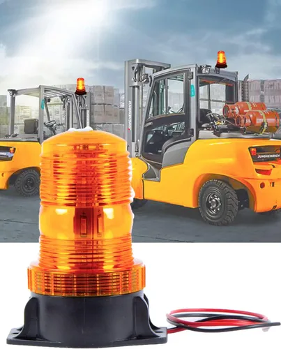 Miniatura 7 de TOPKU 30 luces LED ámbar para carretilla elevadora, luces estroboscópicas de advertencia de seguridad ultra visibles, ideal para carretillas