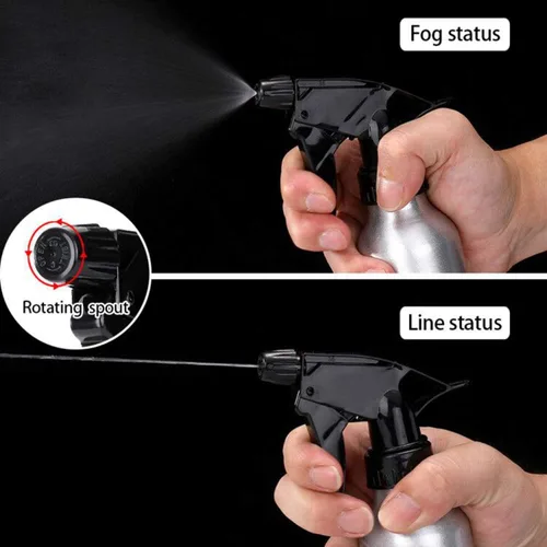 Miniatura 6 de JinYan Botella de spray de aluminio vacía de 8.5 fl oz, 2 unidades de pulverizador confiable, botellas de atomizador vacías para peluquería