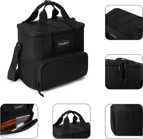 Miniatura 3 de TOURIT Bolsa de enfriador suave pequeña aislada, bolsa de enfriador de almuerzo de 24/35/46 latas, caja de hielo, enfriadores portátiles y a prueba