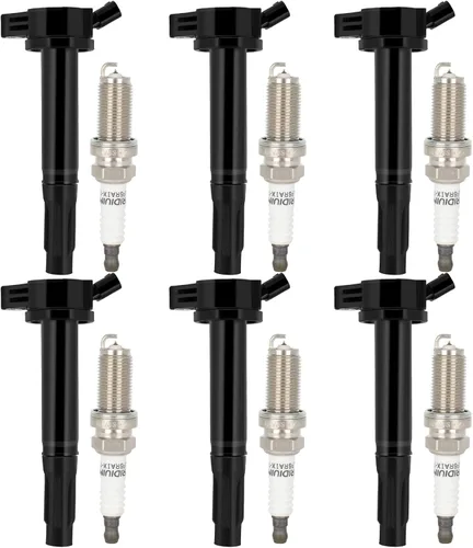 Miniatura 59 de SCITOO 6 bobinas de encendido con 6 bujías de iridio para Ford para Lincoln Expedition Explorer F50 V6 MKS MKT Navigator BL3Z-12029-C UF-646 E1146