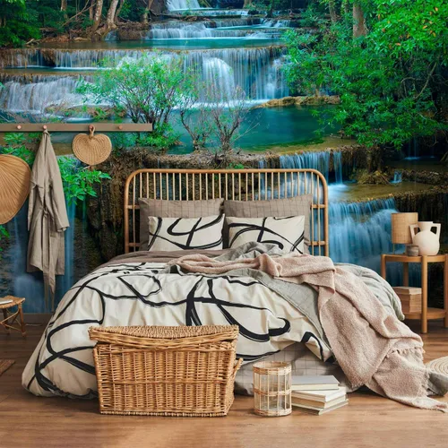 Miniatura 5 de artgeist Mural de pared premium cascada de 118 x 91 pulgadas, papel tapiz no tejido, decoración de pared de vellón, impresión fotográfica, diseño