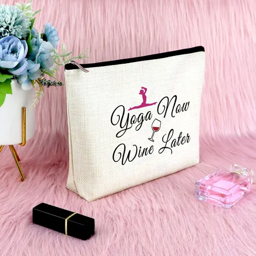 Miniatura 6 de Sfodiary Bolsa de maquillaje para amantes del yoga, regalos de yoga para mujeres, instructoras de yoga, regalo de agradecimiento para profesores
